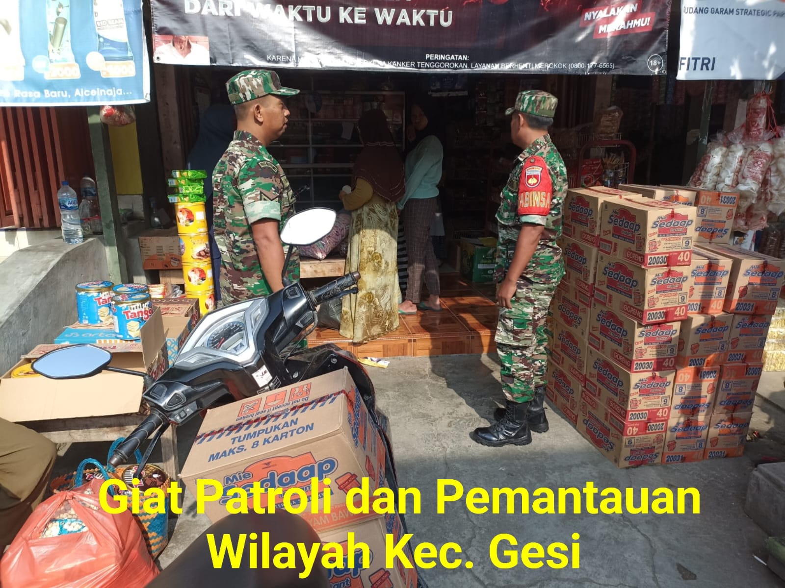 Babinsa Patroli Pasar, Ternyata Ini Tujuannya