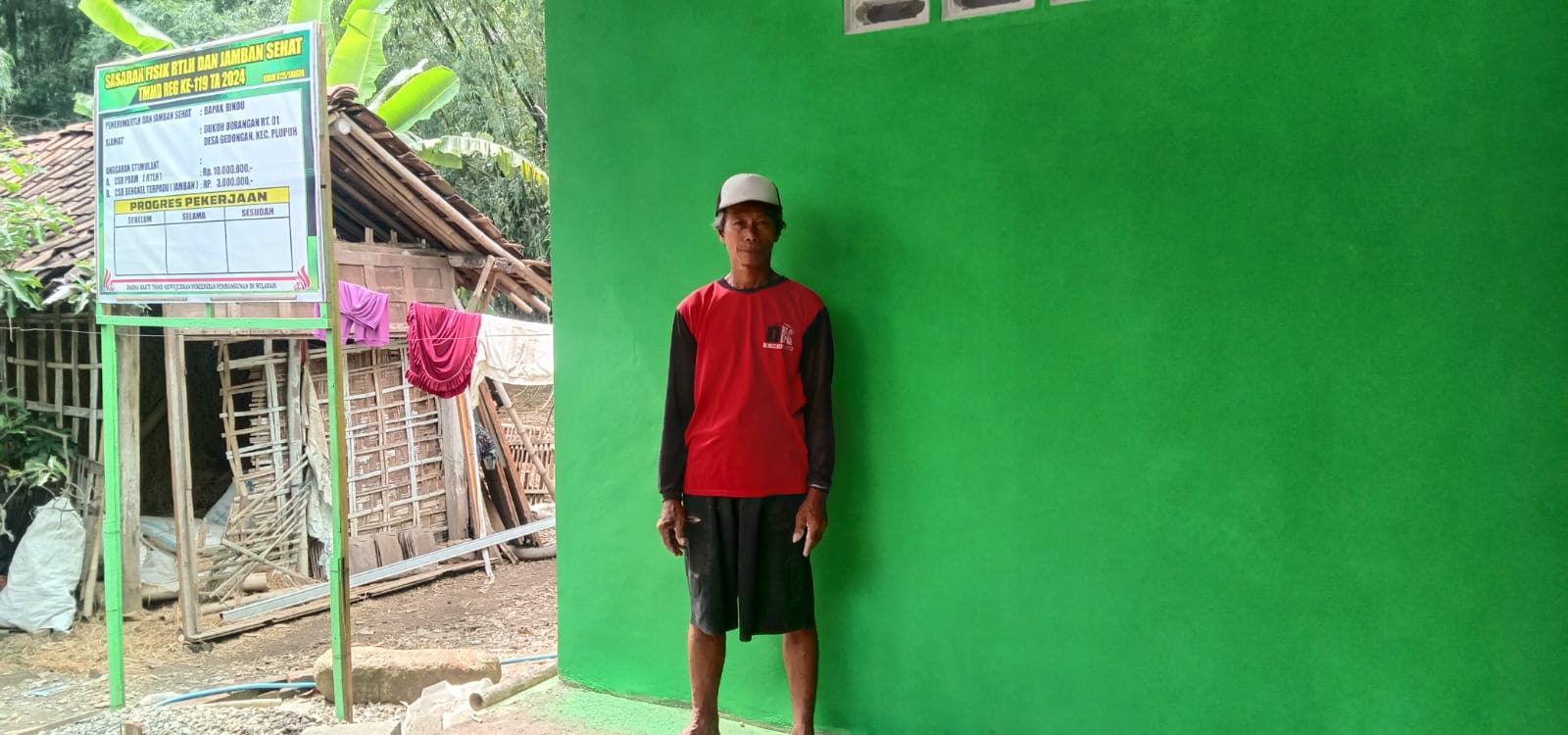 Satgas TMMD Reguler ke – 119 Kodim 0725/Sragen selesaikan salah satu rumah warga