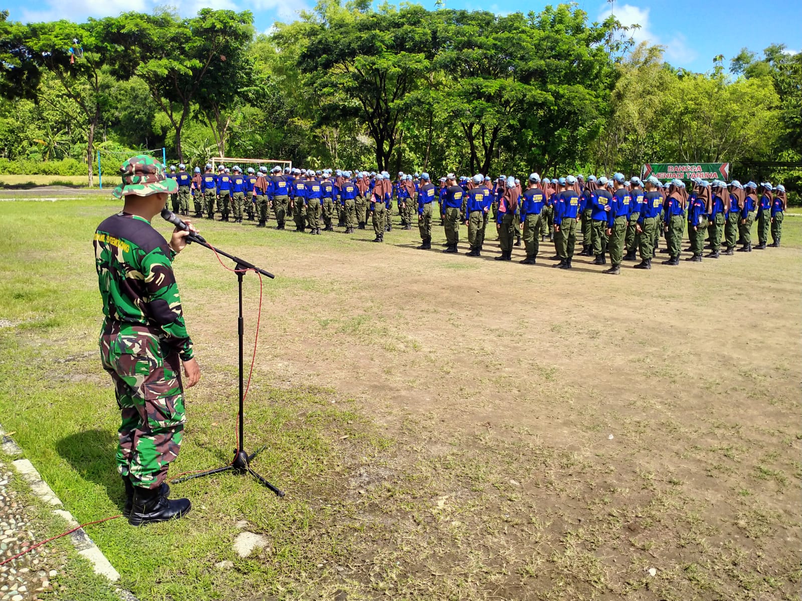 Terungkap, Begini Cara Babinsa Membentuk Karakter Ratusan Pelajar SMK Sakti Gemolong
