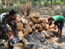Penuh Semangat, Babinsa Bantu Warga Bangun Pondasi Rumah Suwito Penuh Semangat, Babinsa Bantu Warga Bangun Pondasi Rumah Suwito