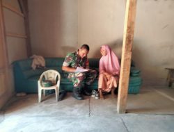 Komsos, Babinsa Mendata Warga Miskin di Wilayah Teritorial Komsos, Babinsa Mendata Warga Miskin di Wilayah Teritorial