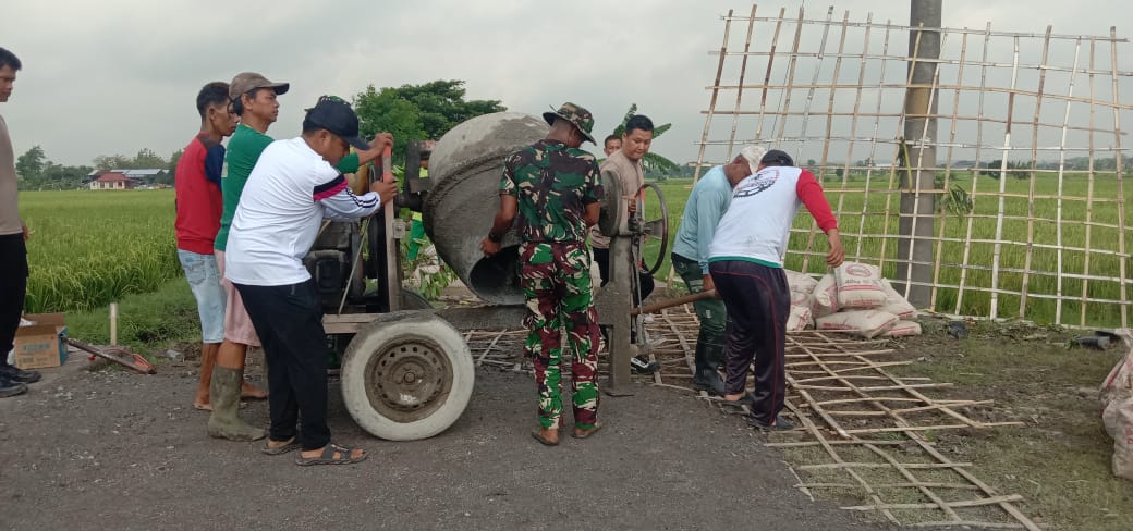Prajurit TNI AU  Siap Membantu Kodim Sragen Sukseskan TMMD