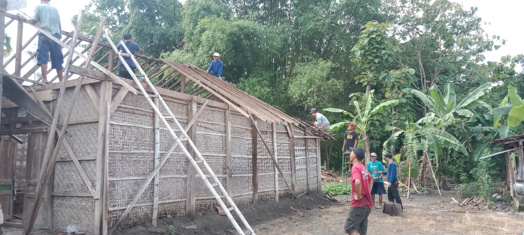 BERUNTUNGNYA MBAH PARIYEM ,RUMAHNYA  DI BANGUN SATGAS TMMD REG KE – 119 KODIM SRAGEN