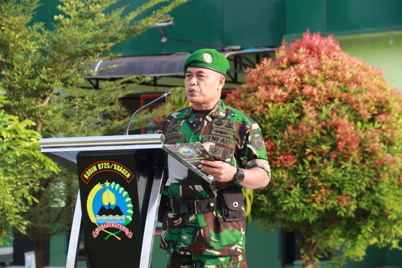 Kasdim Sragen Ucapkan Terimakasih Kepada warga Gedongan dan Satgas TMMD 119