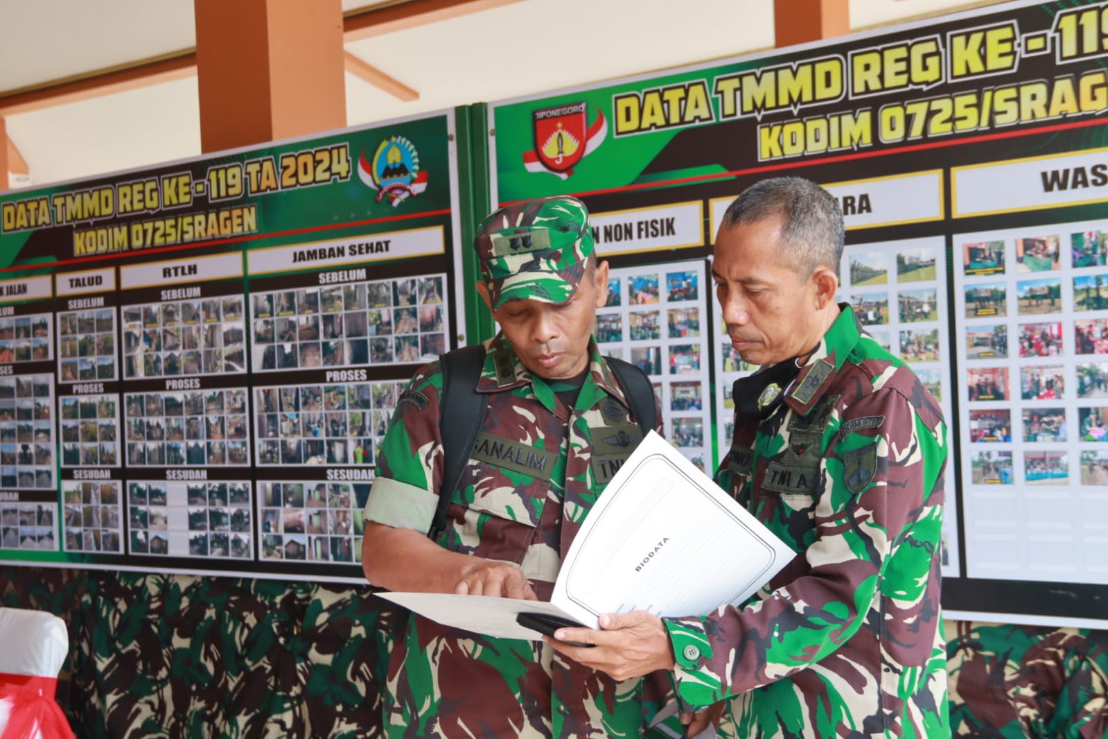 WASEV ITDAM TINJAU KOTIS TMMD REGULER KE 119 KODIM 0725/SRAGEN