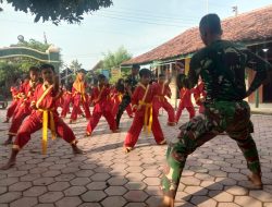 Satgas TMMD Latih Pencak silat Satgas TMMD Latih Pencak silat