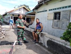 Pastikan Aman dan Kondusif, Babinsa Rutin Pantau Wilayah