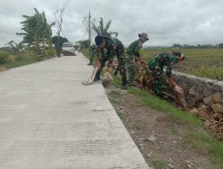 Pengecoran jalan Selesai Anggota Satgas Mulai Melaksanakan Pembersihan Pengecoran jalan Selesai Anggota Satgas Mulai Melaksanakan Pembersihan