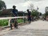 Satgas TMMD fokus Finishing merapikan kanan kiri Jalan Beton