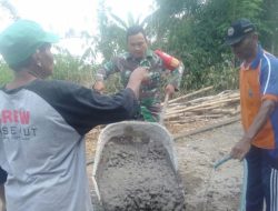 Cor Jalan Bersama Warga Wujudkan Kemanunggalan TNI dan Rakyat