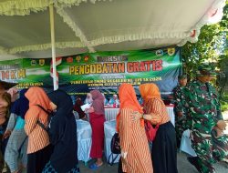 Penutupan TMMD Reguler Ke 119 Kodim 0725/Sragen Diwarnai Pengobatan Gratis Untuk Masyarakat