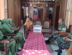 Wujud Empati, Danramil Gondang Beri Tali Asih ke Keluarga Almarhum Sertu Sumarno