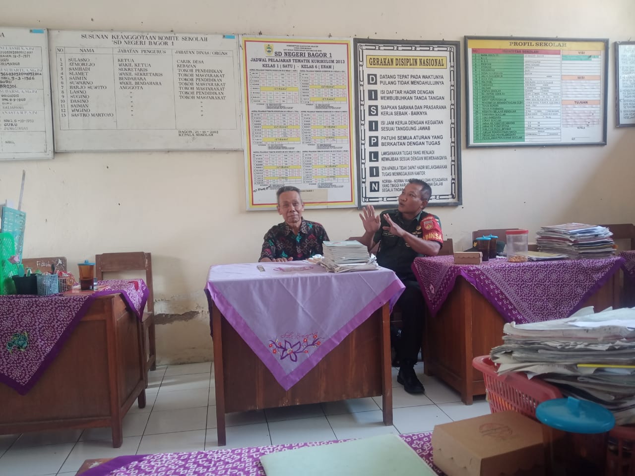 Usai Libur Lebaran Babinsa Kembali Aktif Kunjungi Sekolah