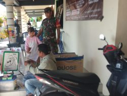 Babinsa Imbau Pedagang mainan Tidak Jual Petasan