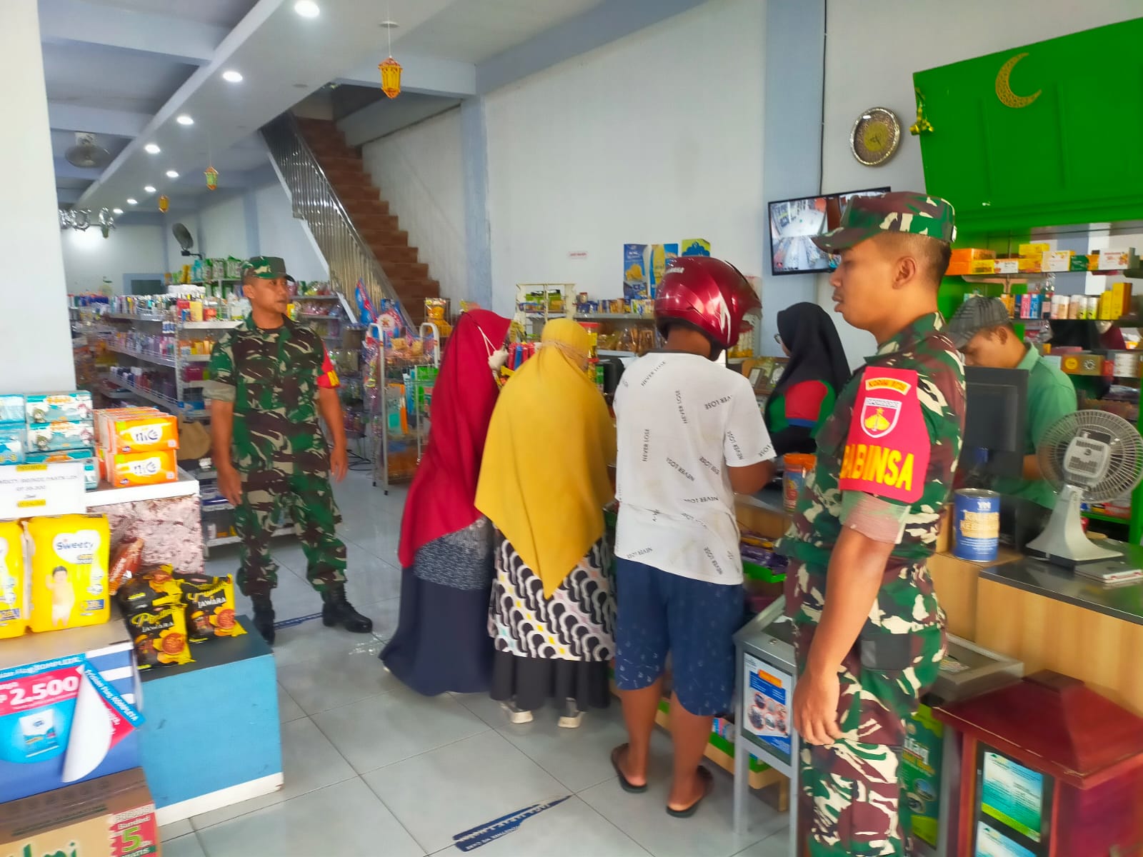 Patroli Koramil Kalijambe, Sasar Tempat Keramaian Cegah Kejahatan