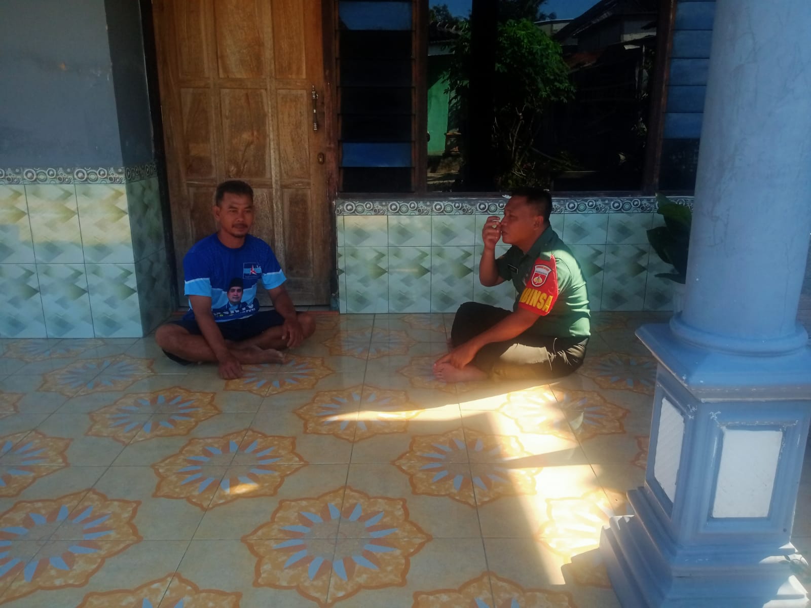 Sertu Supodo Berikan Saran, Guna Pemberdayaan Karang Taruna