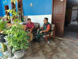 Demi Menjalin Hubungan Baik,  Babinsa Kunjungi Rumah Warga