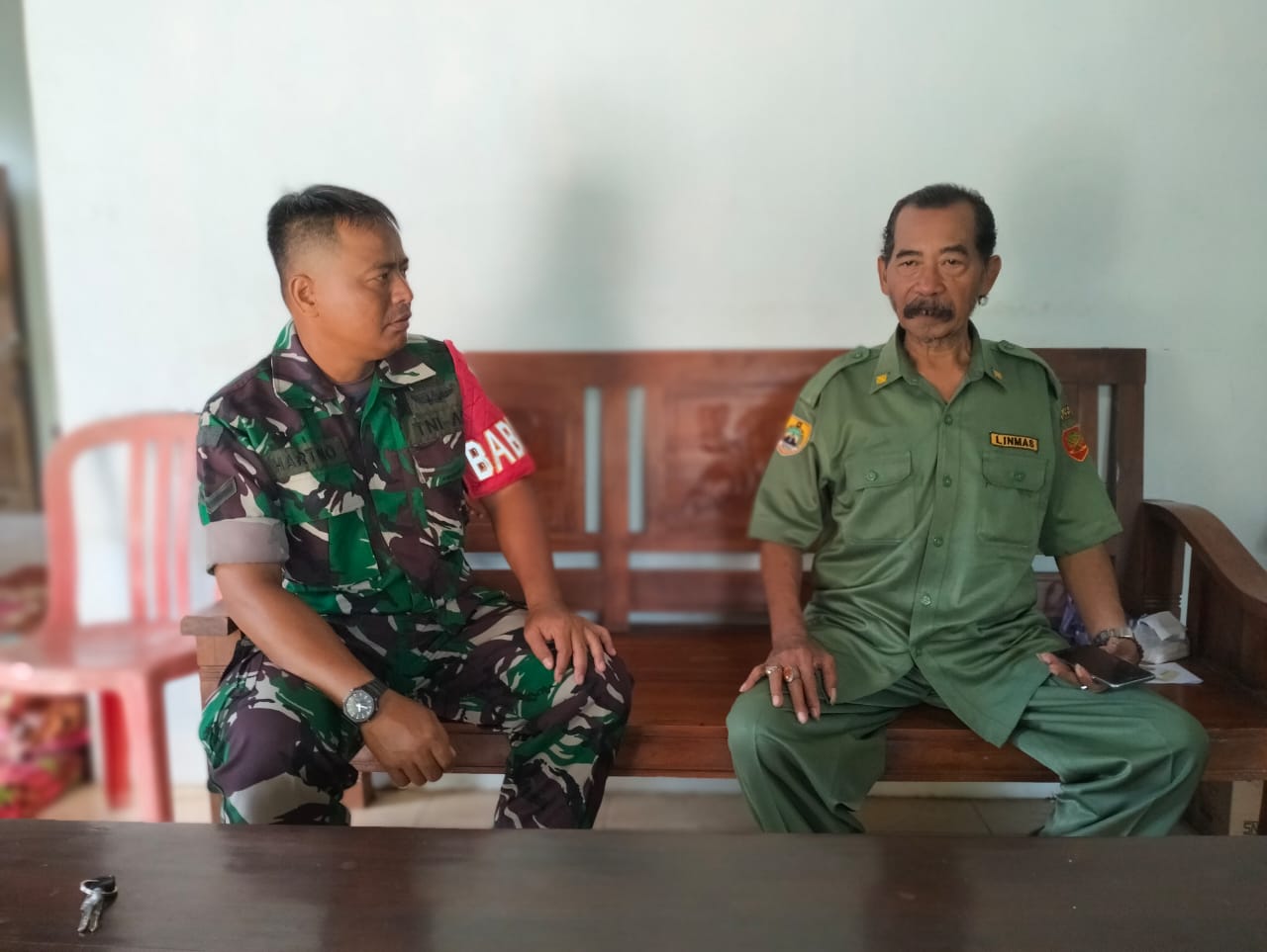 Silaturahmi Babinsa dan Linmas, memperkuat hubungan kerjasama dan solidaritas