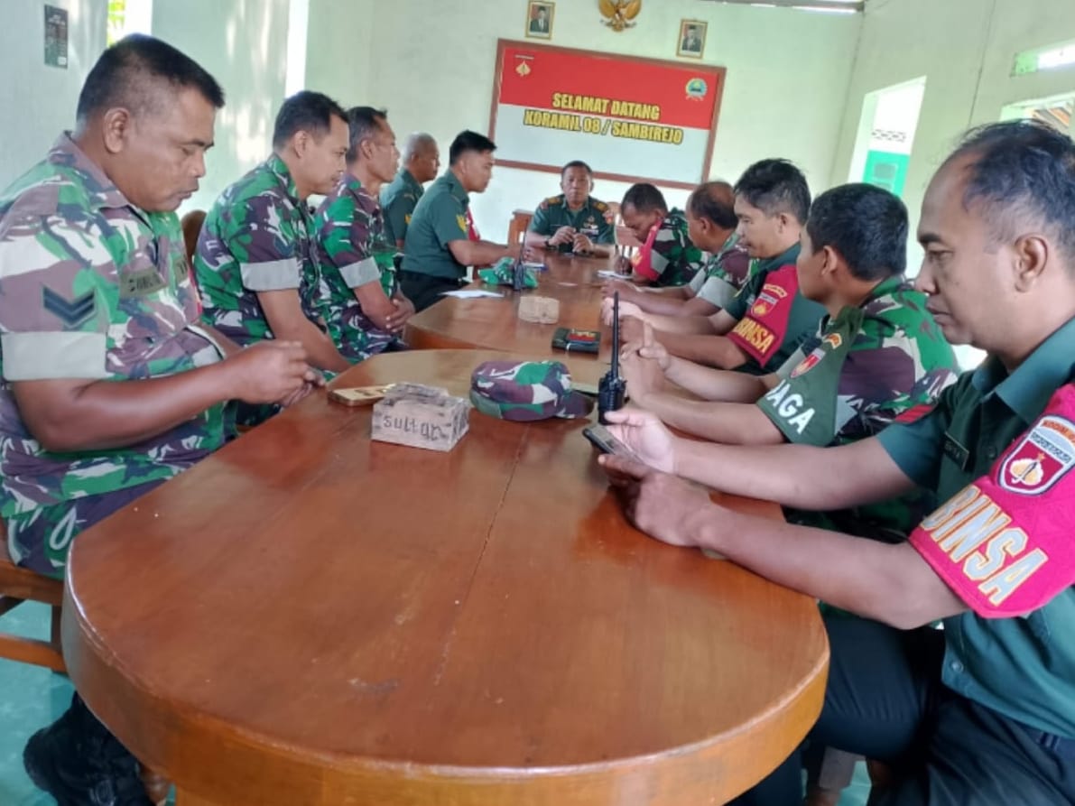 Danramil Sambirejo Larang Prajurit TNI Judi Online di Jam Komandan