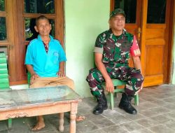 Himbauan Babinsa Agar Warga Desa Gabus Senantiasa Jaga Kesehatan