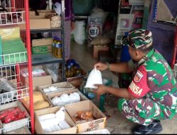 Pemantauan Harga Sembako oleh Babinsa Desa Gilirejo