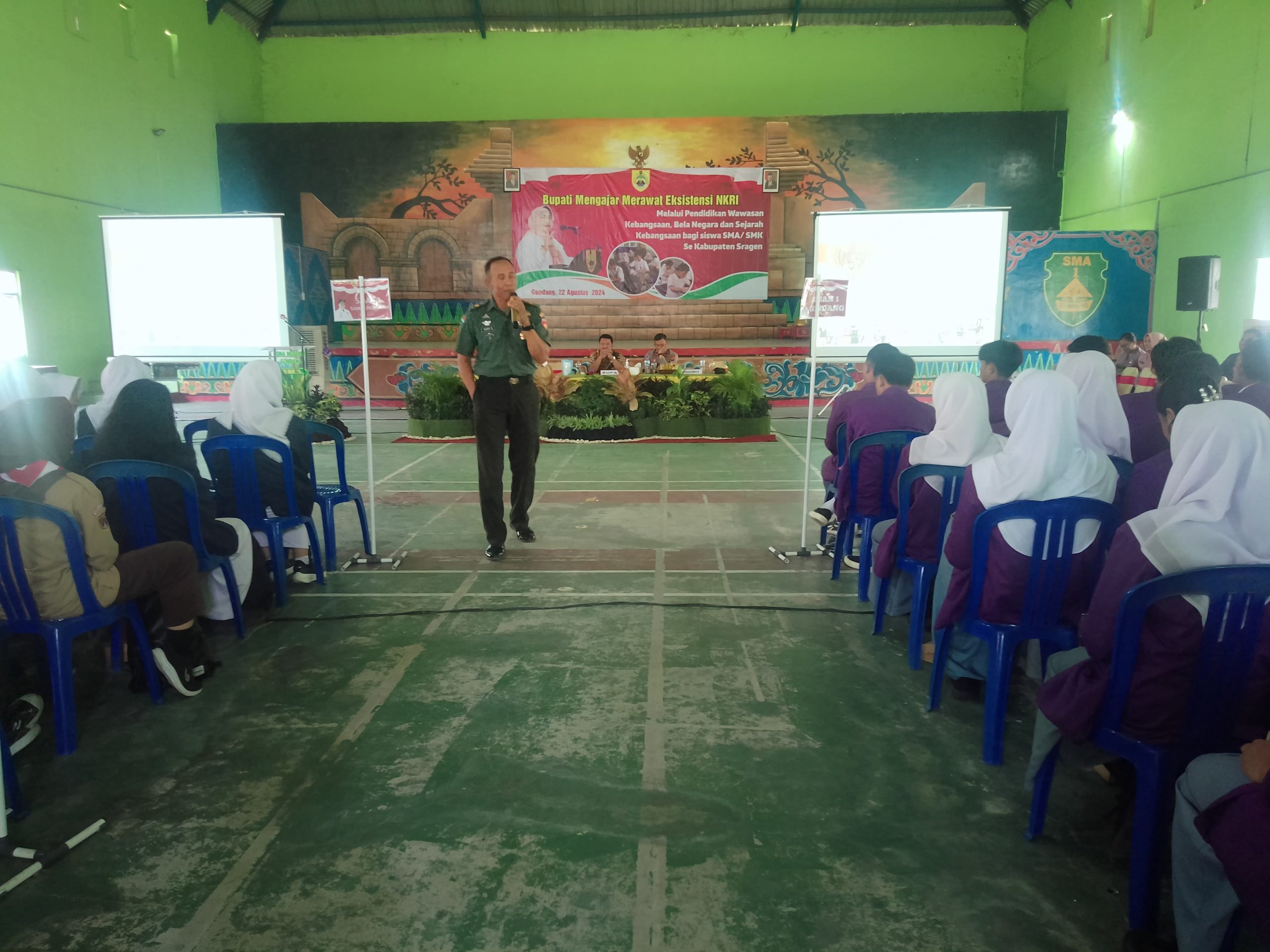 Batuud Gondang Tanamkan Cinta Tanah Air, Berikan Materi Wawasan Kebangsaan Kepada  Siswa SMAN 1 Gondang