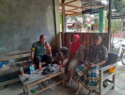 Babinsa Jalin Silaturahmi dan Jaga Keakraban dengan Warga