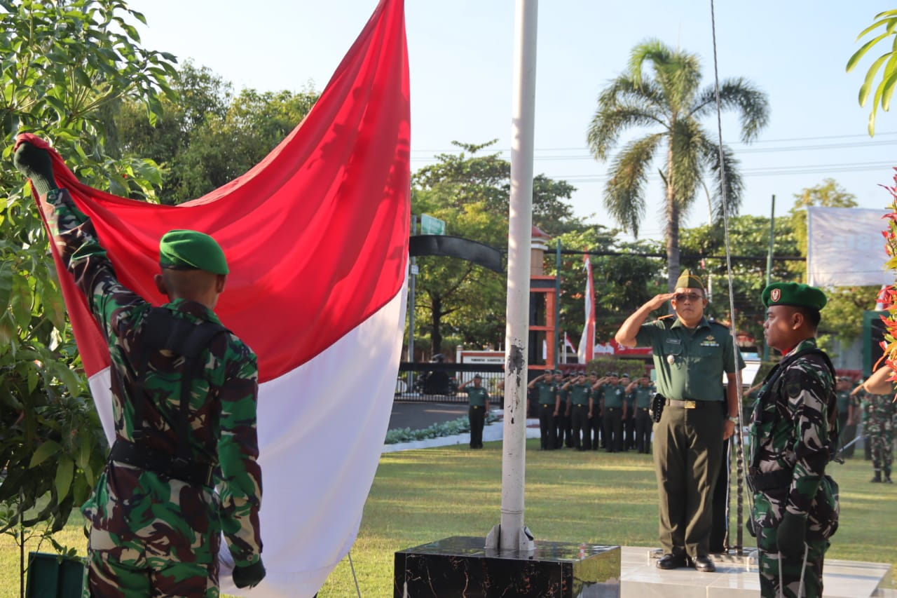Kodim Sragen Tetap Jaga Soliditas dan Disiplin, Gelar Upacara Rutin Setiap Senin
