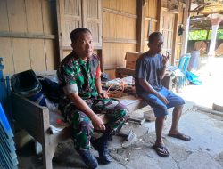 Babinsa Himbau Warga Jaga Kebersihan Lingkungan