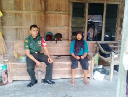 Babinsa Poleng  Jaga Silahturahmi dengan Masyarakat, Wujudkan Kemanunggalan TNI-Rakyat