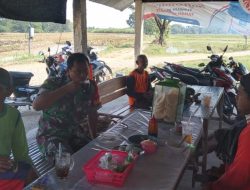 Secangkir Kopi, Secercah Himbauan Serma Suharyono,  Ajak Warga Jaga Keamanan