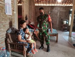 Babinsa Gilirejo Turun Langsung ke Wilayah, Cari Data Balita Stunting Untuk Dukung Program Gizi