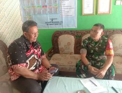 Babinsa Jalin Komunikasi dengan Tokoh Masyarakat Guna Jaga Sinergitas