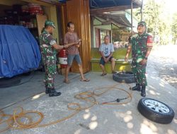 Babinsa Rutin Susur Kampung, Jalin Keakraban dan Awasi Keamanan