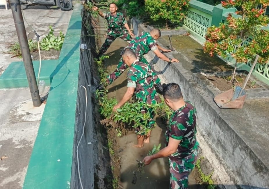 Koramil Karangmalang melaksanakan Pembersihan Pangkalan, Jaga Kesiapsiagaan