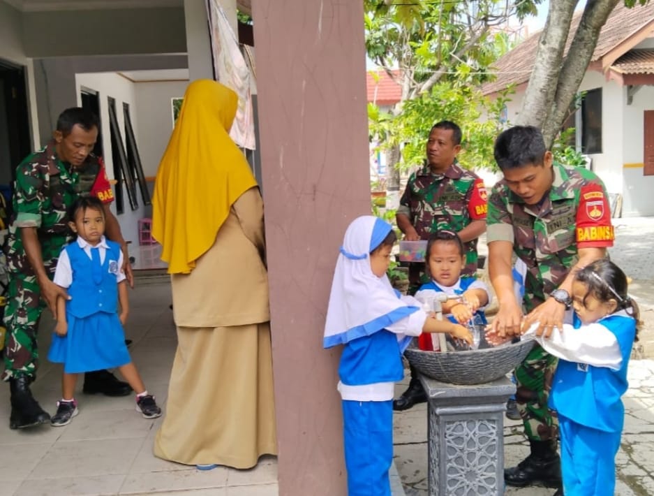 Serka Muslih Himbau Anak TK Jaga Kebersihan Setelah Bermain
