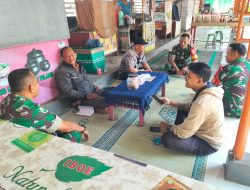 Babinsa  Ajak Warga Tingkatkan Kewaspadaan, Minta Poskamling Aktif