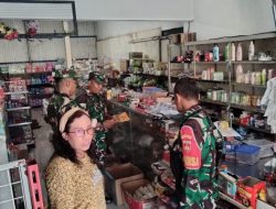 Antisipasi Lonjakan Harga Sembako, Babinsa Pantau Pasar dan Kios