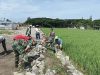 Demi Memperlancar Jalan Petani Menuju Sawah, Babinsa Bangun Talud