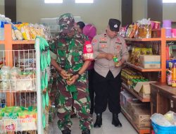 Jelang Natal, Babinsa dan Petugas Lakukan Sidak Makanan Kadaluarsa