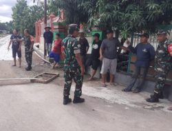 Masuk Musim Hujan, Babinsa Ingatkan Potensi Cuaca Ekstrem