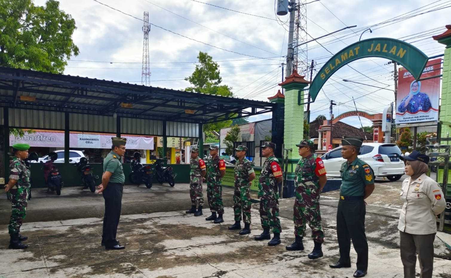 Pimpin Apel Pagi, Danramil Ingatkan Etos Kerja