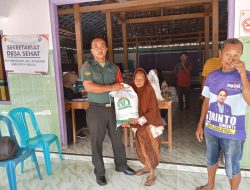 Babinsa Awasi Pendistribusian Cadangan Pangan Pemerintah, Dengan Harapan Tepat Sasaran