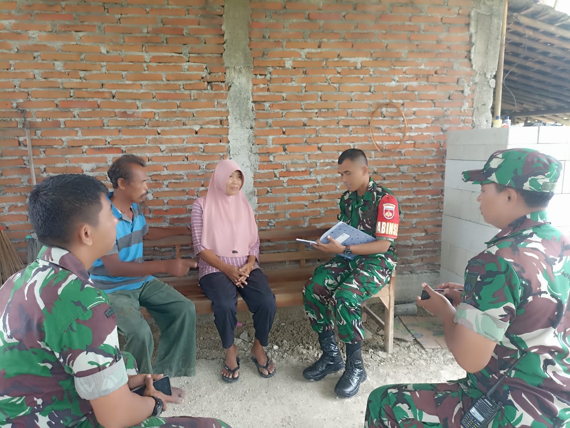 Perbarui Data Wilayah, Babinsa Laksanakan Pengumpulan Data Teritorial