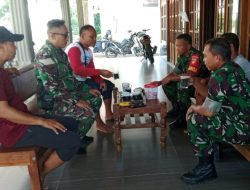 Babinsa Ajak Masyarakat  Jaga Keamanan Lingkungan