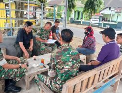 Jalankan Tugas Pokok, Babinsa Eratkan Hubungan Dengan Perangkat Desa