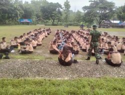 Ciptakan Generasi Tangguh dan Cinta Tanah Air, Babinsa Berikan Materi Wasbang