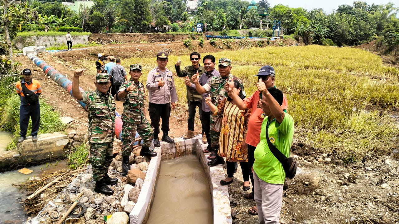 740 Petani Ds. Tunggul bisa kembali tersenyum, Saluran air di resmikan hari ini