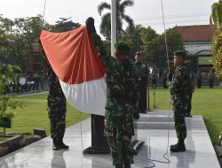 Perkokoh Jiwa Patriotisme dan Semangat Kebangsaan, Kodim Sragen Gelar Upacara Bendera