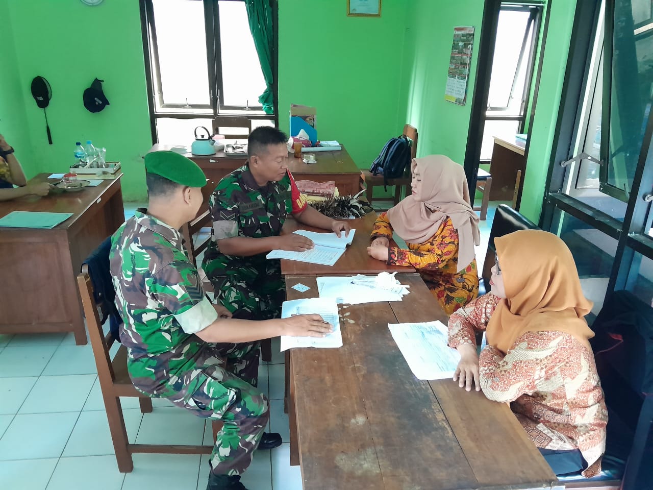 Perangkat Desa Menjadi Patner Babinsa
